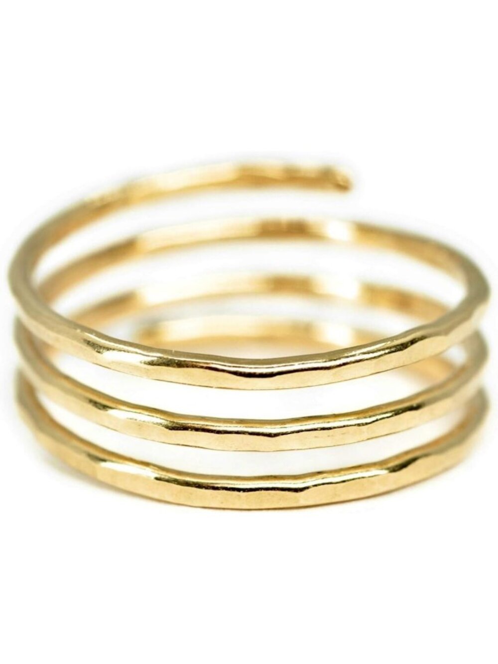 Dainty Adjustable Gold Ring for Women | 14K Gold-Filled Minimalist Stacking